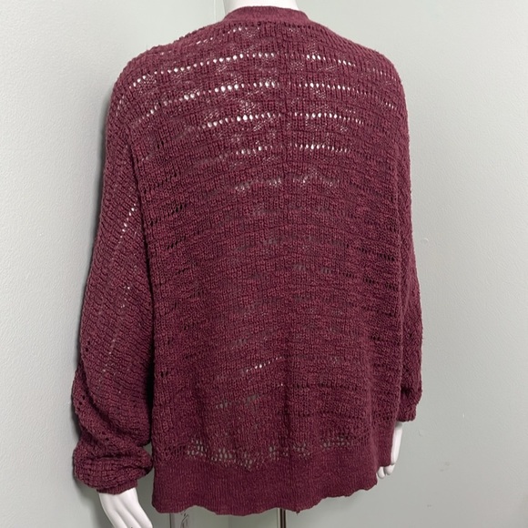 American Eagle Outfitters Blush Pink Knit Slouchy Grannycore Cardigan Medium - Picture 6 of 8